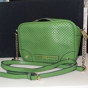 Green Leather Juicy Couture Cross Body Purse